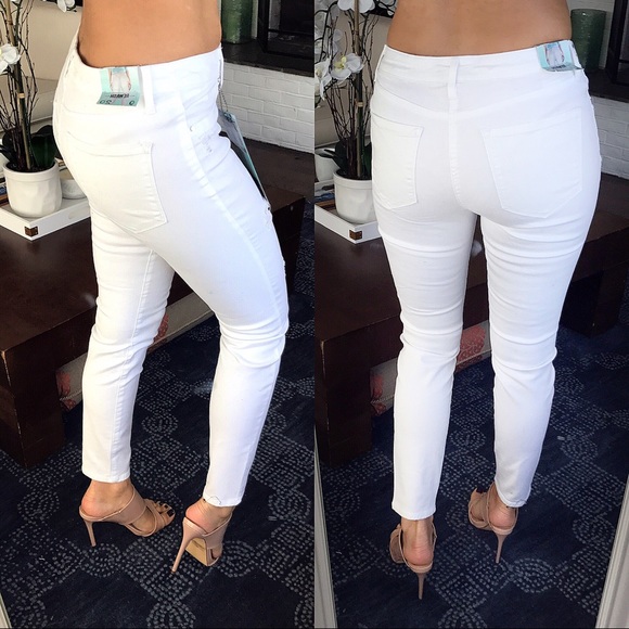 White Distressed REWASH Brand Jeans/Jeggings ☁️ - Picture 3 of 8